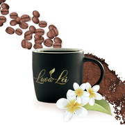 Lava Lei Light Roast Kona Blend Coffee Beans and Mug